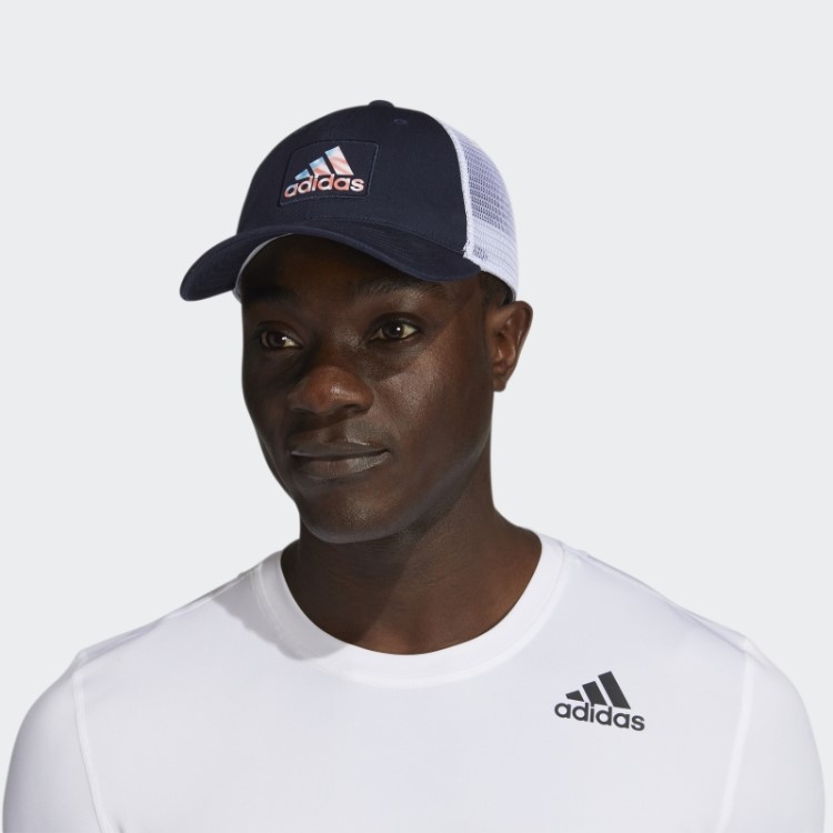 Adidas De Malha Americana Snapback De Tinta Masculina