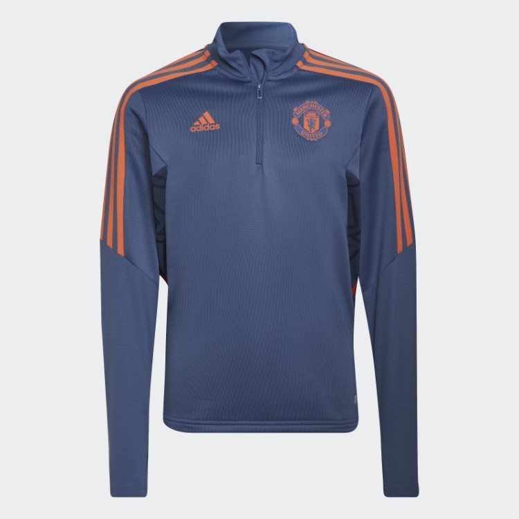 Blue Manchester United Top De Treino 22 Adidas