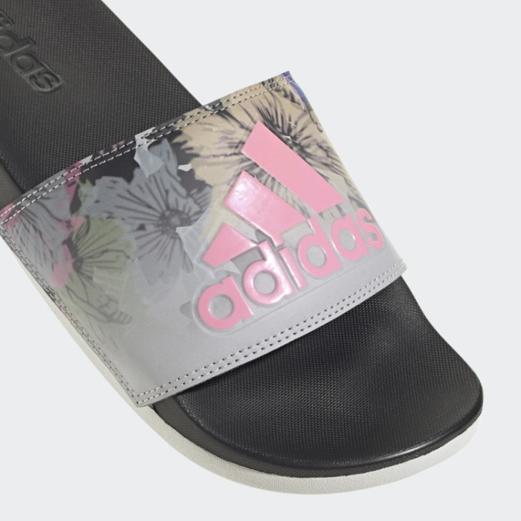 Chinelos De Conforto Adilette Cinza Adidas
