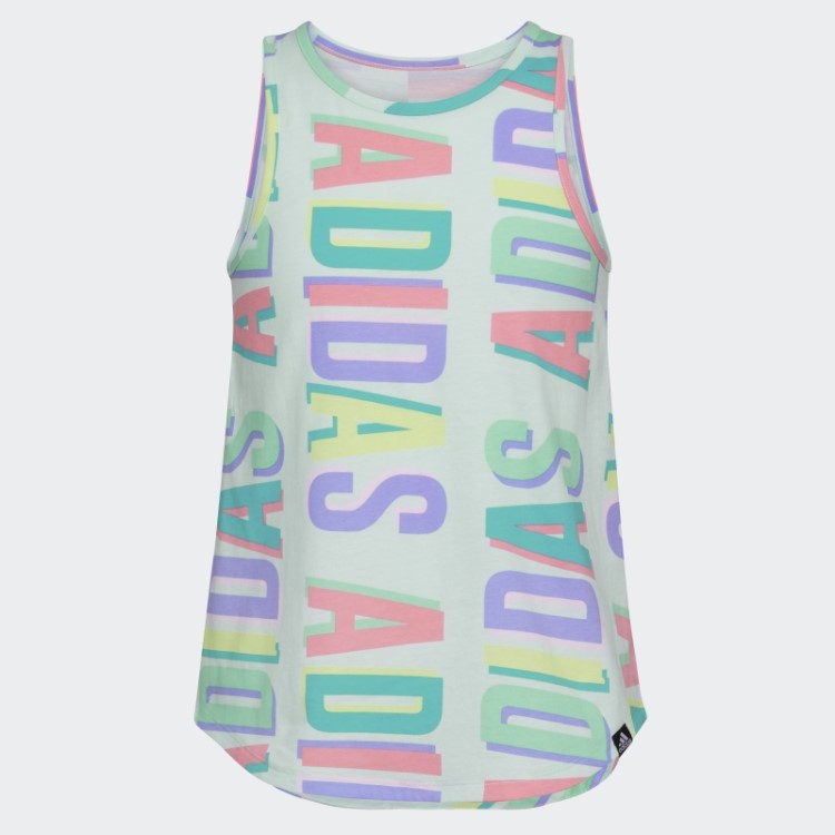 Regata Adidas Com Estampa Allover E Bainha Curvada Ice Mint