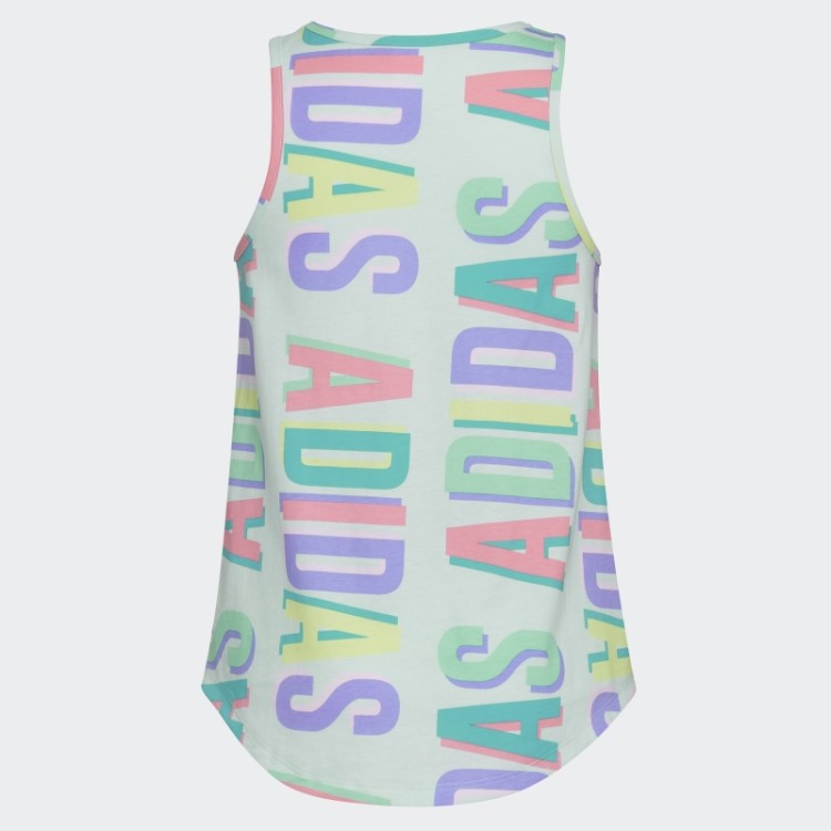 Regata Adidas Com Estampa Allover E Bainha Curvada Ice Mint