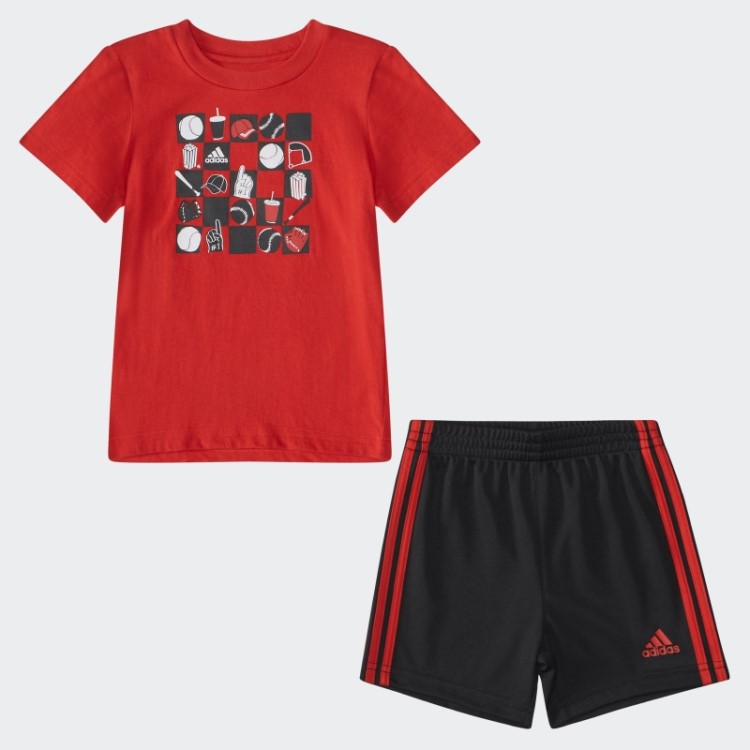 Camiseta E Short Adidas Scarlet Ib Grpx