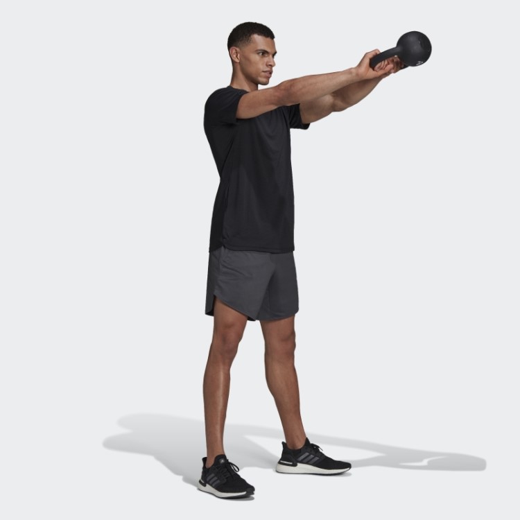 Bermuda Hiit Cinza Adidas Designed 4 Training Heat.rdy