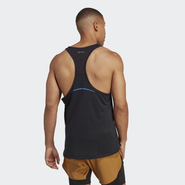 Regata De Treino Elevada Adidas Black Heat.rdy Hiit