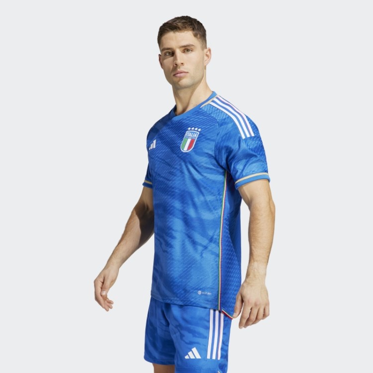 Adidas Blue Itália 23 Home Autentic Jersey
