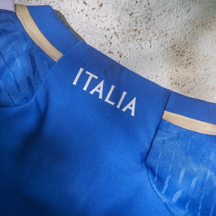 Camisa Azul Adidas Itália 2023 Home Autêntico