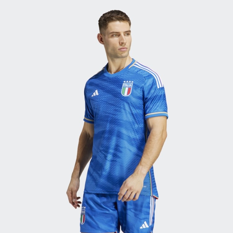 Camisa Azul Adidas Italia 23 Original
