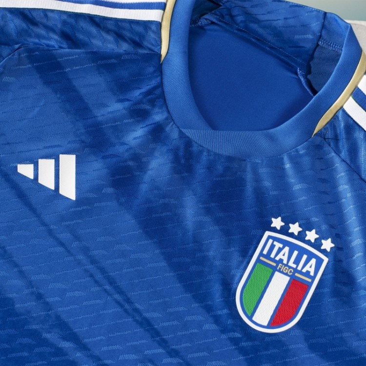 Camisa Azul Adidas Italia 23 Original