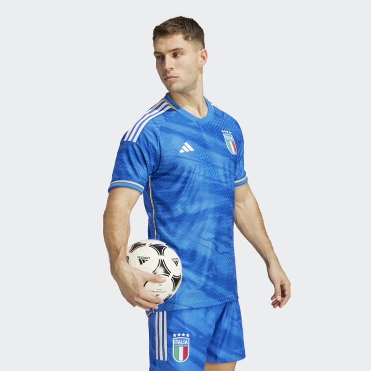 Camisa Azul Adidas Italia 23 Original