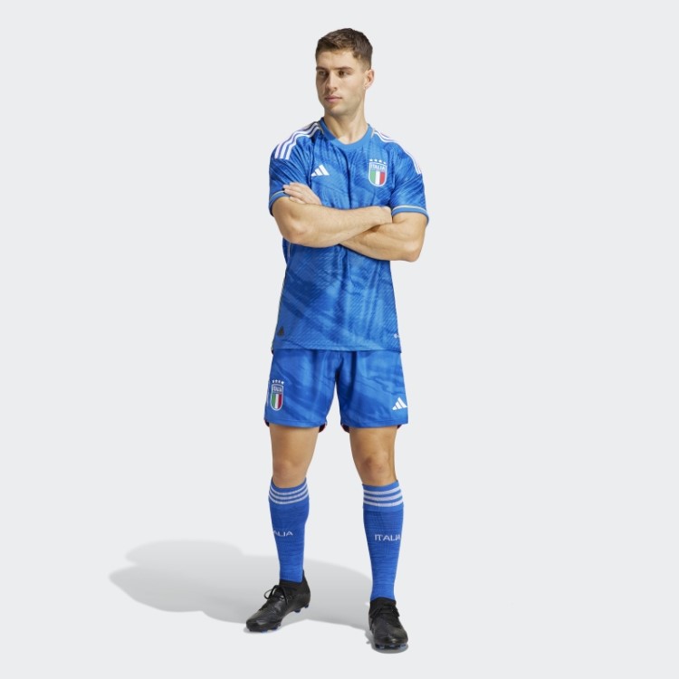 Camisa Azul Adidas Italia 23 Original