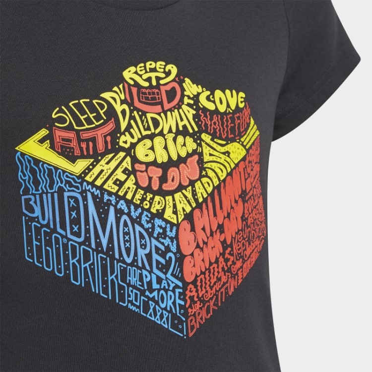 Camiseta Preta Adidas X Lego Graphic Hot