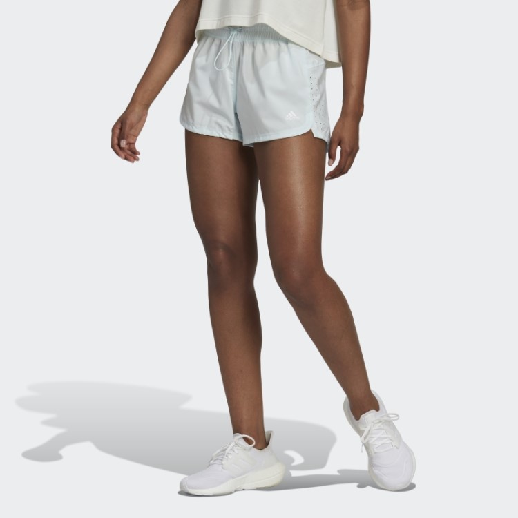 Short Marcapasso Perfurado Azul Adidas