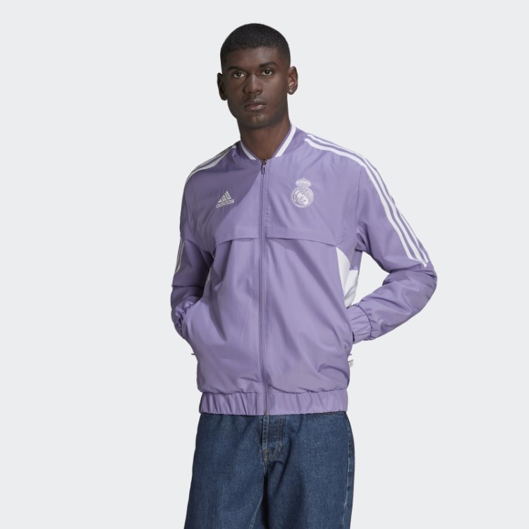 Lilás Jaqueta Adidas Real Madrid Hino