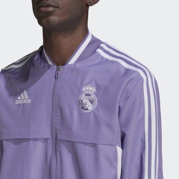 Lilás Jaqueta Adidas Real Madrid Hino