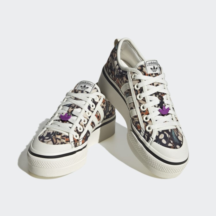 Sapato Plataforma Adidas Nizza Roxo Choque