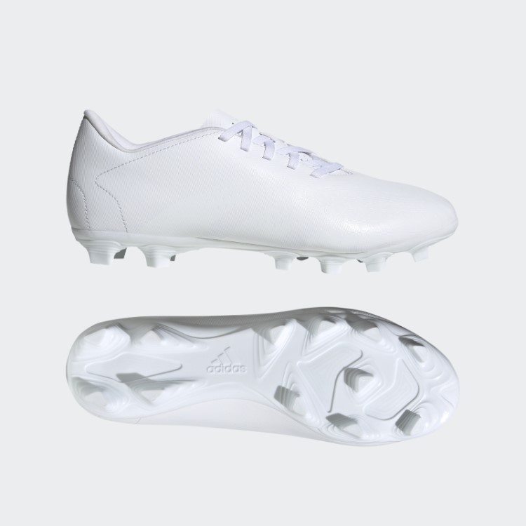 Adidas White Predador Precisão.4 Chuteiras De Futebol De Solo Flexível