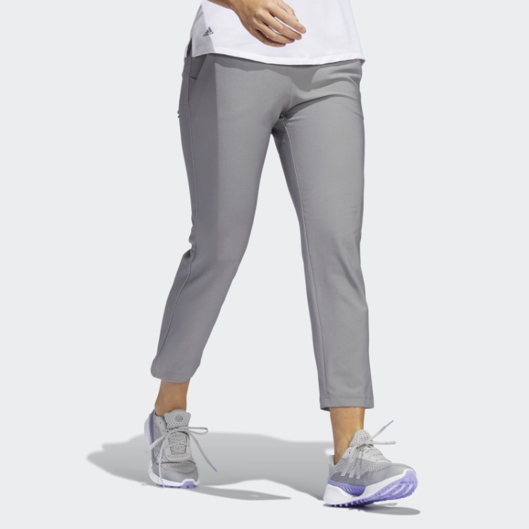 Calça Pull-on No Tornozelo Adidas Cinza Fashion