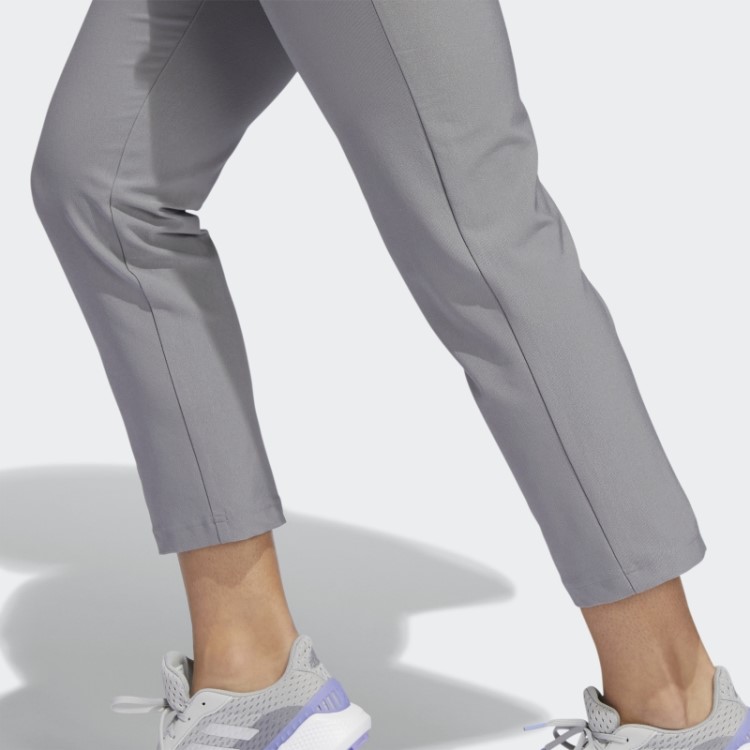 Elegante Calça Pull-on No Tornozelo Adidas Cinza