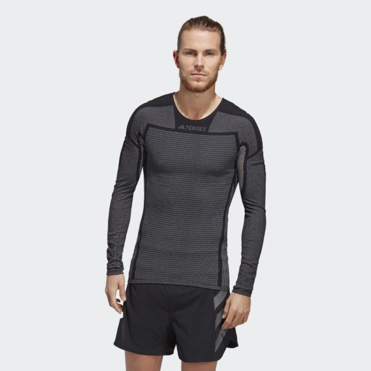 Terrex Drynamo Camiseta Manga Longa Baselayer Preta Adidas