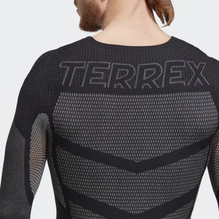 Terrex Drynamo Camiseta Manga Longa Baselayer Preta Adidas