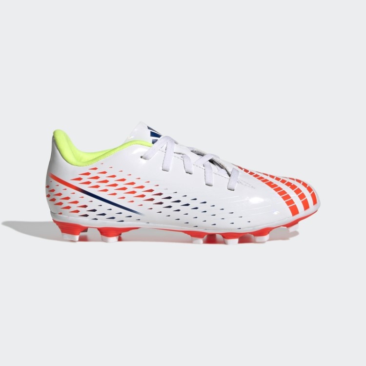 Branco Predador Edge.4 Chuteiras Flexíveis Adidas