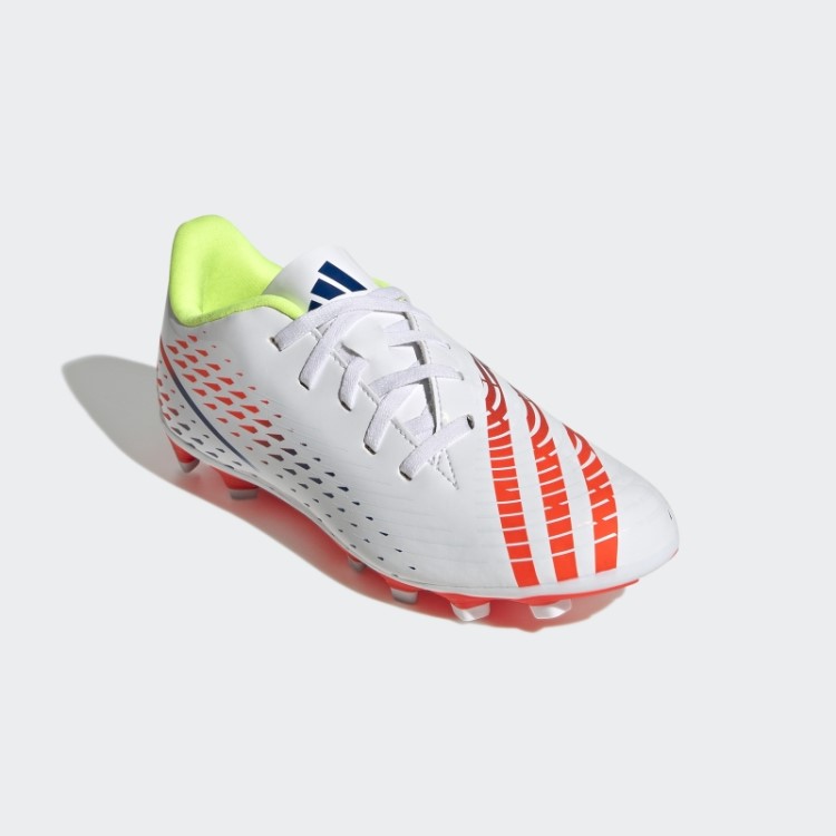 Branco Predador Edge.4 Chuteiras Flexíveis Adidas
