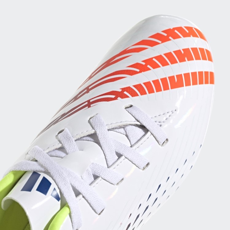 Branco Predador Edge.4 Chuteiras Flexíveis Adidas