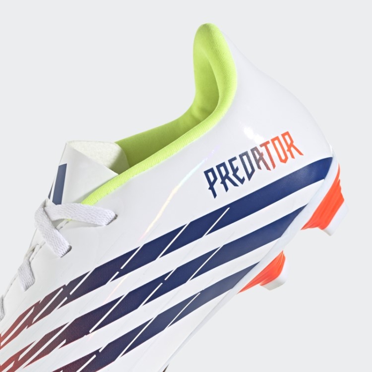 Branco Predador Edge.4 Chuteiras Flexíveis Adidas