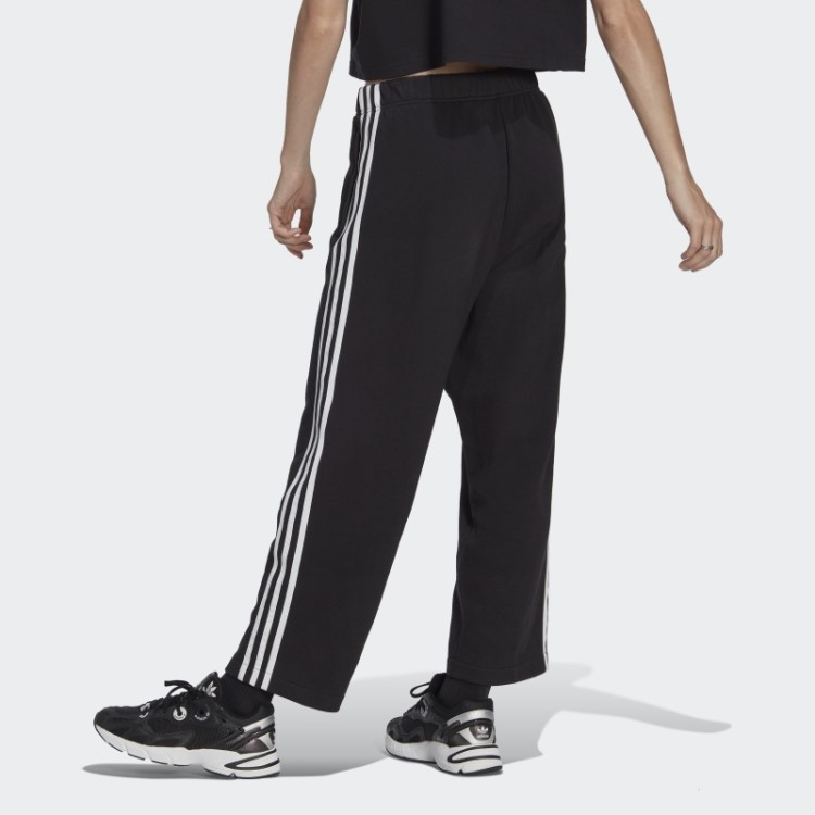 Calça De Bainha Aberta Adidas Preta