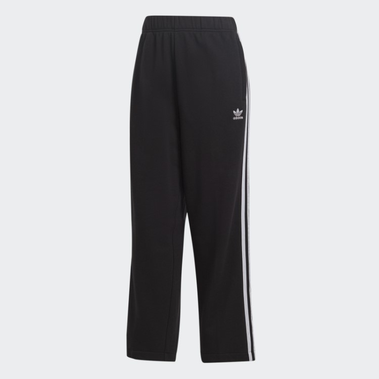 Calça De Bainha Aberta Adidas Preta