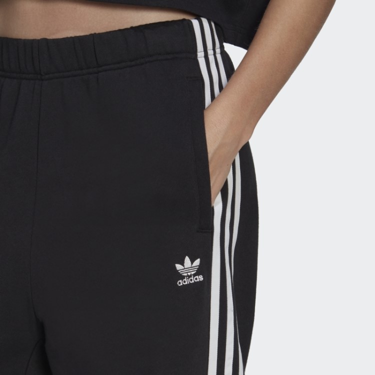 Calça De Bainha Aberta Adidas Preta