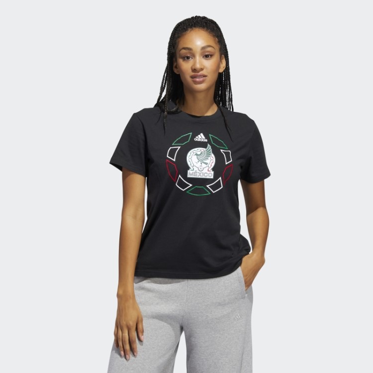 Camiseta Oversize Preta Adidas Copa Do Mundo México