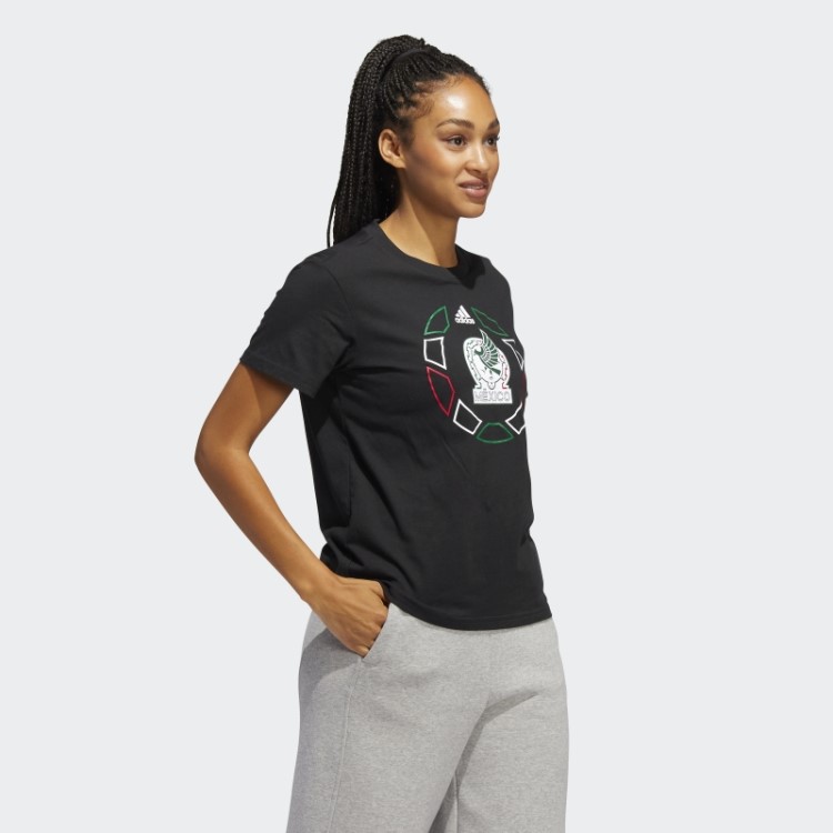 Camiseta Oversize Preta Adidas Copa Do Mundo México