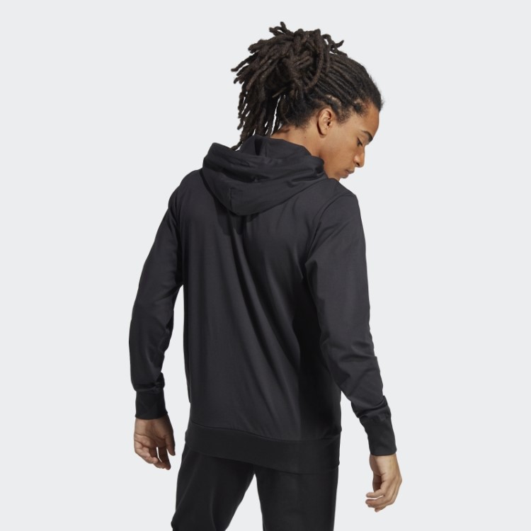 Moletom Preto Com Logo Adidas Essentials