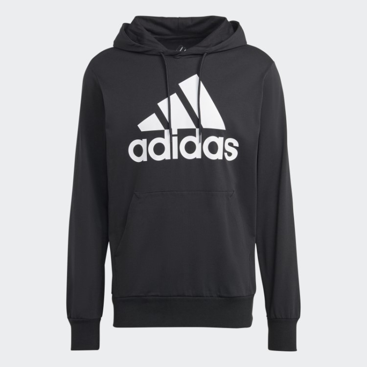 Moletom Preto Com Logo Adidas Essentials