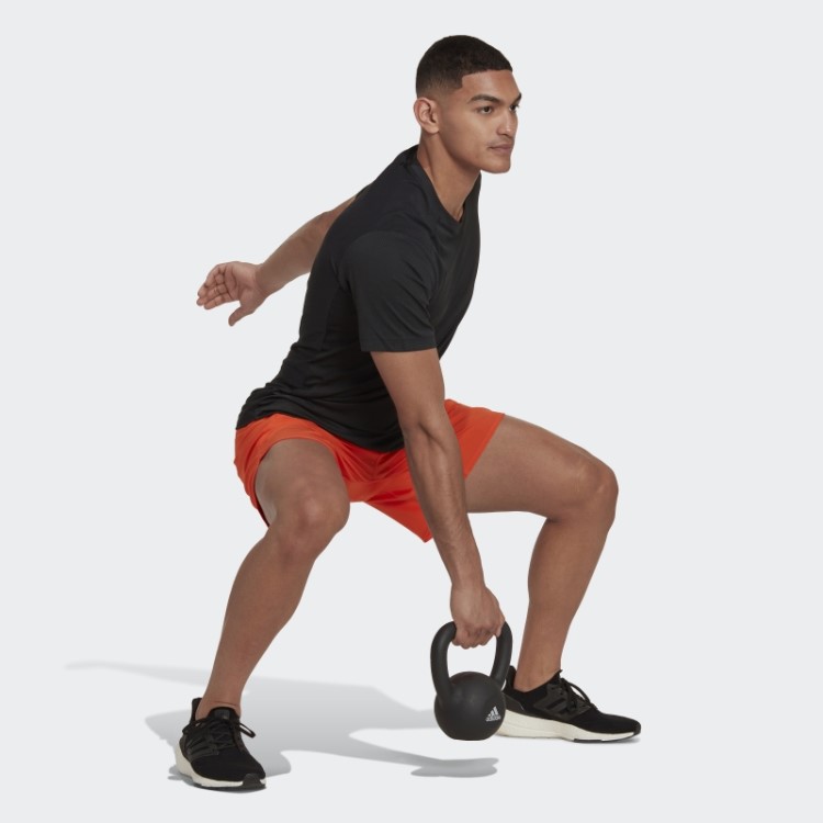 Bermuda Adidas Laranja Projetada Para Treino