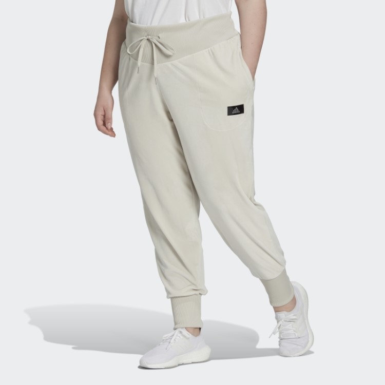 Joggers De Veludo Aconchegante Adidas Holidayz De Alumínio (tamanho Grande)