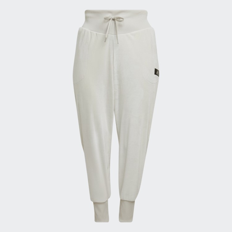 Joggers De Veludo Aconchegante Adidas Holidayz De Alumínio (tamanho Grande)