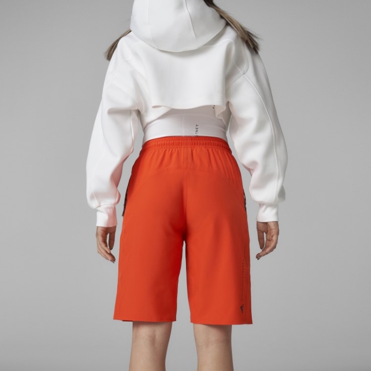 Short Tecido Adidas By Stella Mccartney Laranja Fashion