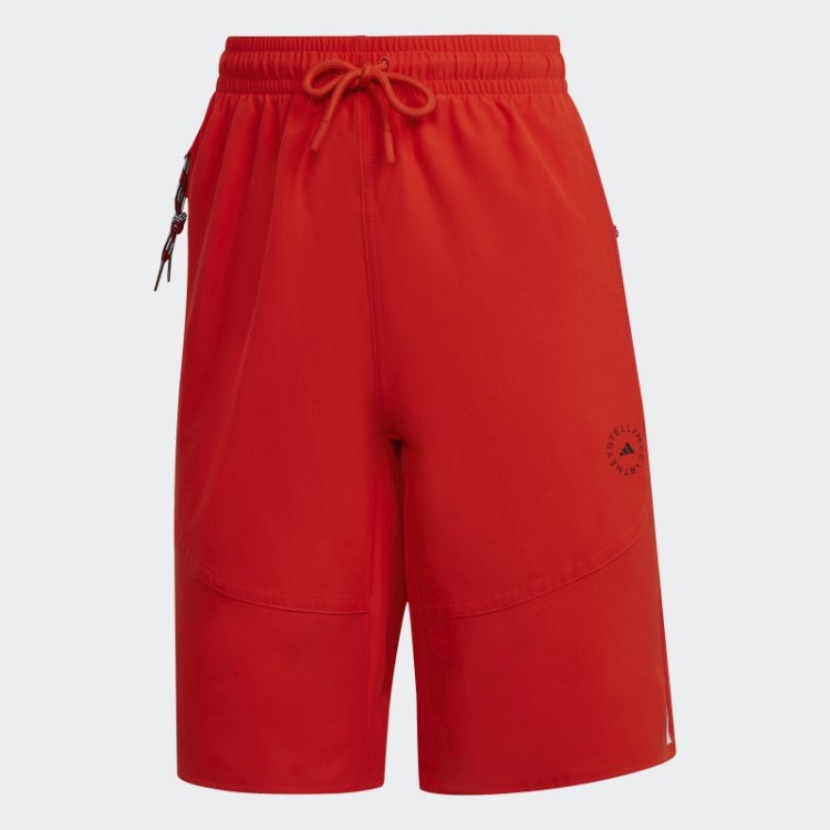 Short Tecido Adidas By Stella Mccartney Laranja Fashion