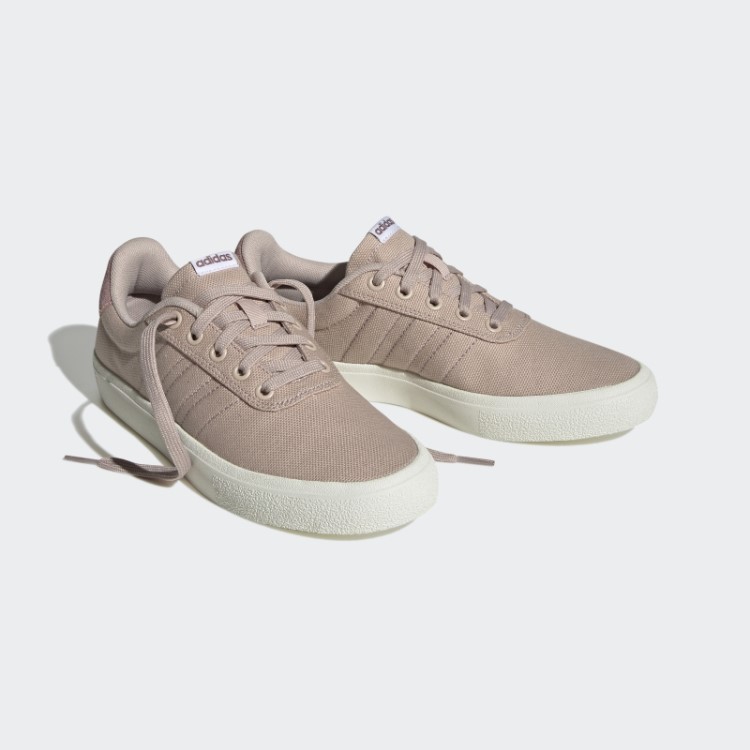 Taupe Adidas Vulc Raid3r Estilo De Vida Skate Com As Três Listras Sapatos Da Marca