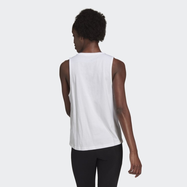 Regata Com Logo Grande Essentials Branco Adidas