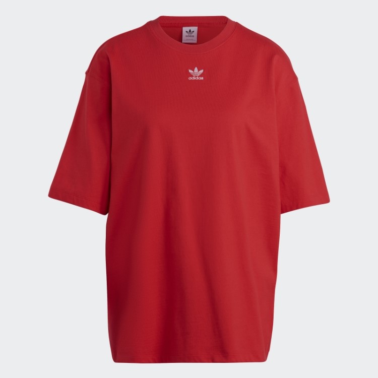 Camiseta Adicolor Essencial Escarlate Adidas