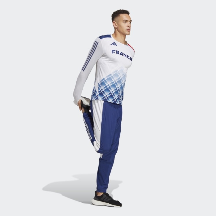 Adidas Top Branco Adizero Promo Manga Longa