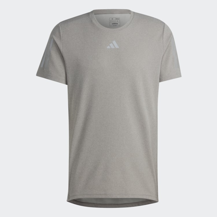 Compre A Camiseta Run Heather Adidas Cinza Médio