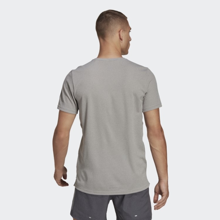 Adidas Cinza Médio Possui A Camiseta Run Heather