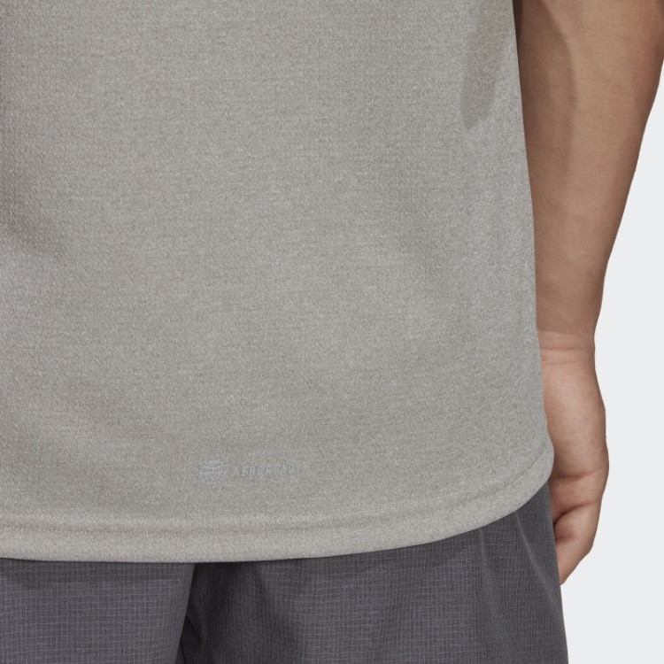 Adidas Cinza Médio Possui A Camiseta Run Heather