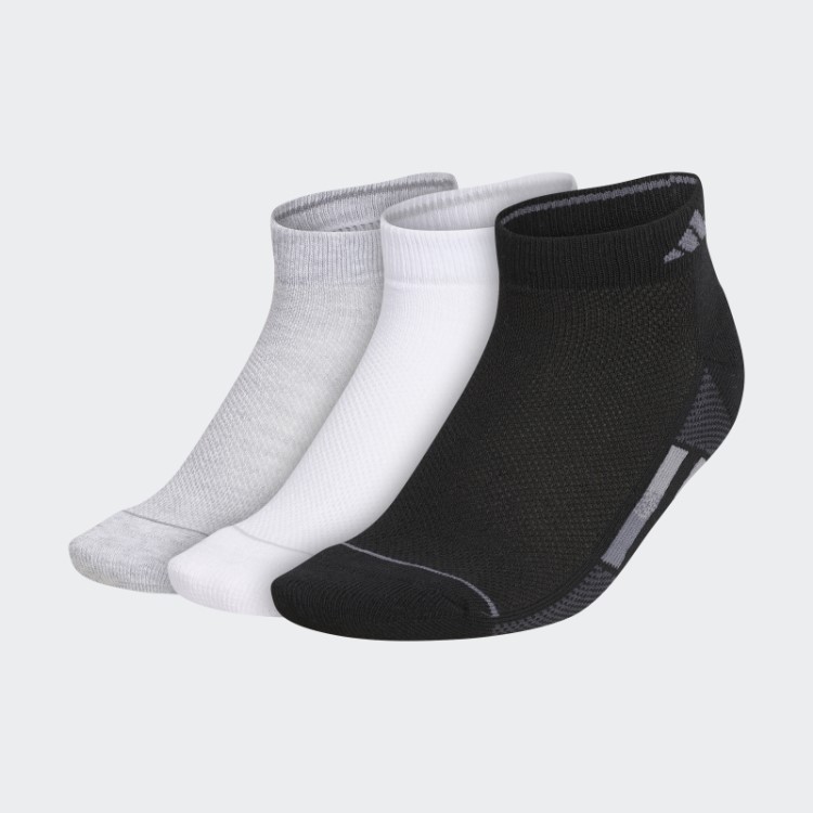 Meias Adidas Listras Pretas Superlite Cano Baixo 3 Pares