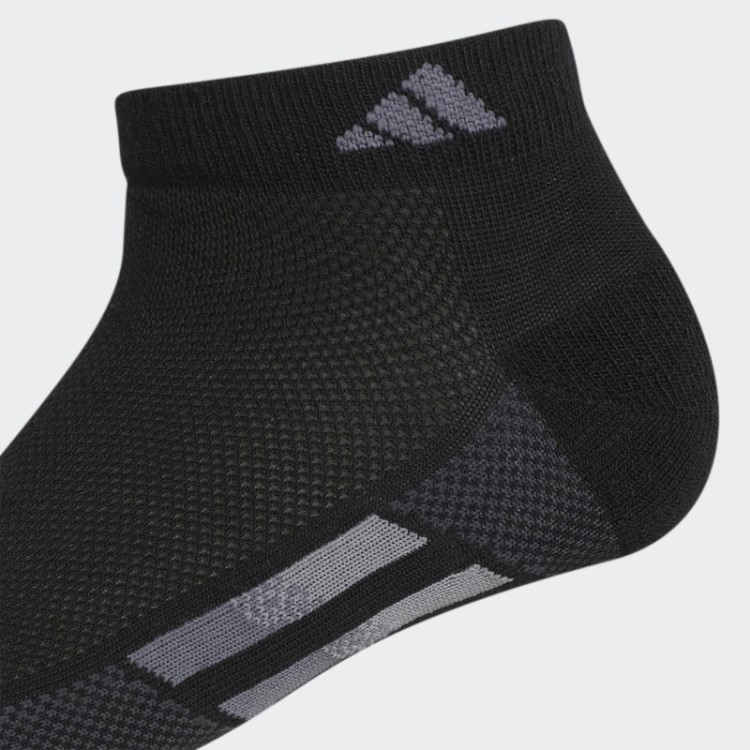Meias Adidas Listras Pretas Superlite Cano Baixo 3 Pares