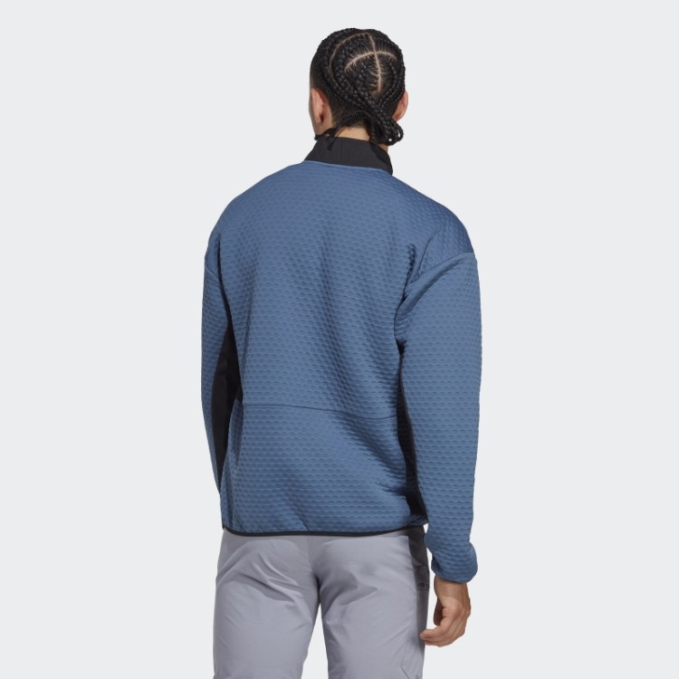 Jaqueta De Lã Adidas Steel Terrex Utilitas Com Zíper 1/2